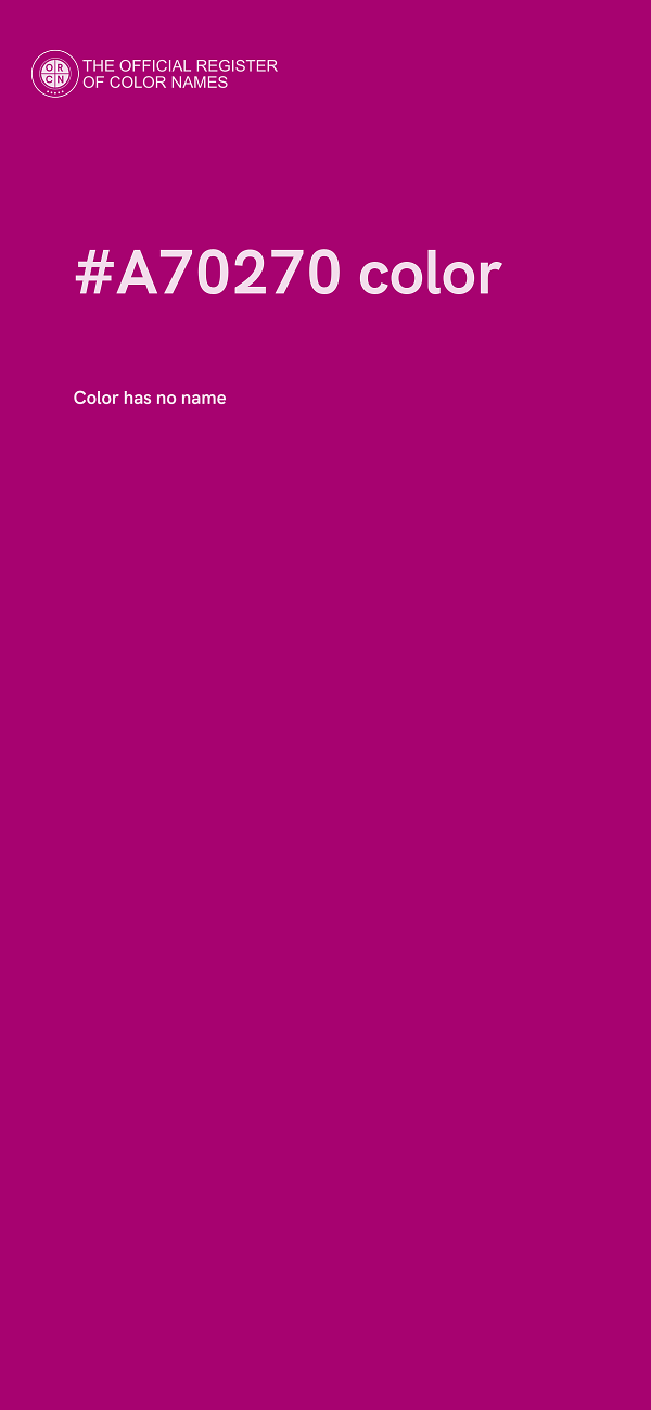 #A70270 color image