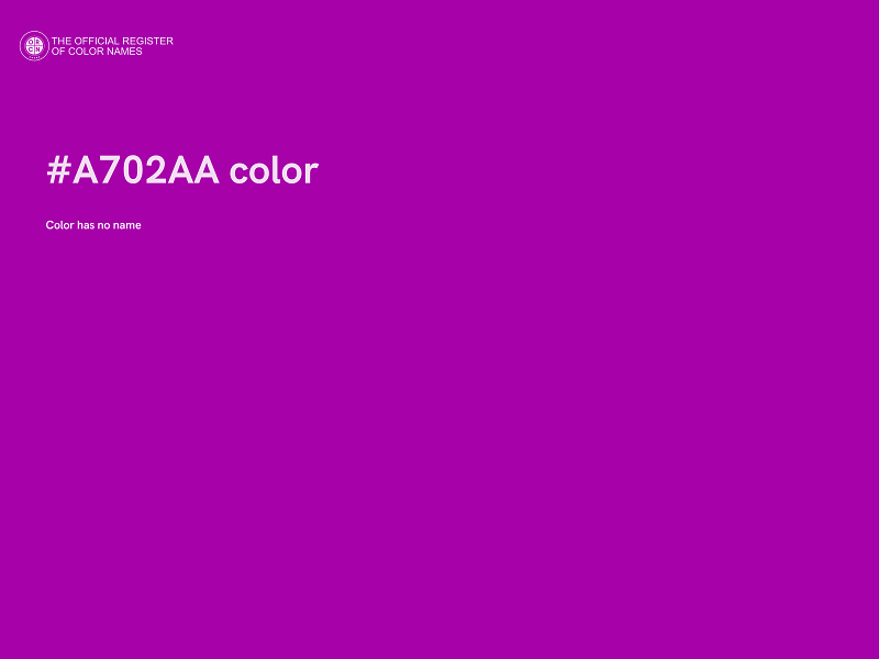 #A702AA color image
