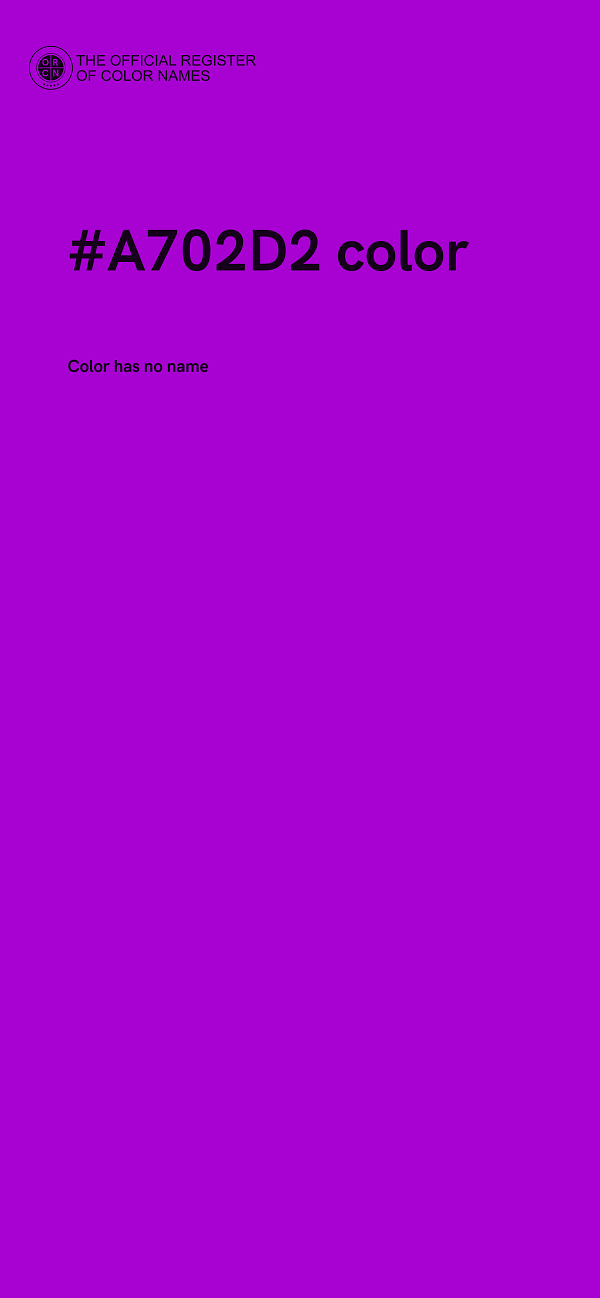 #A702D2 color image