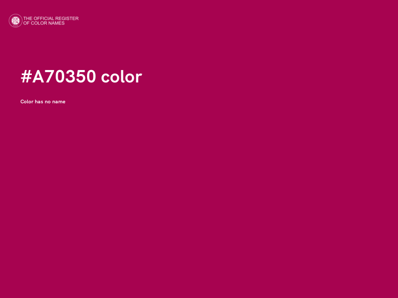 #A70350 color image