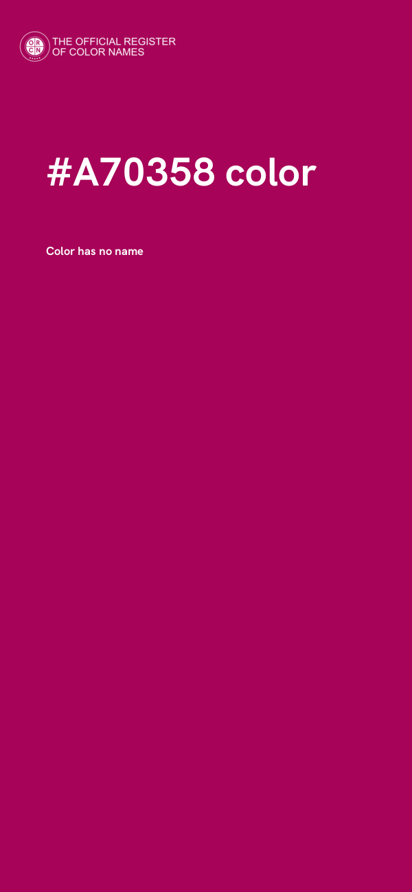 #A70358 color image