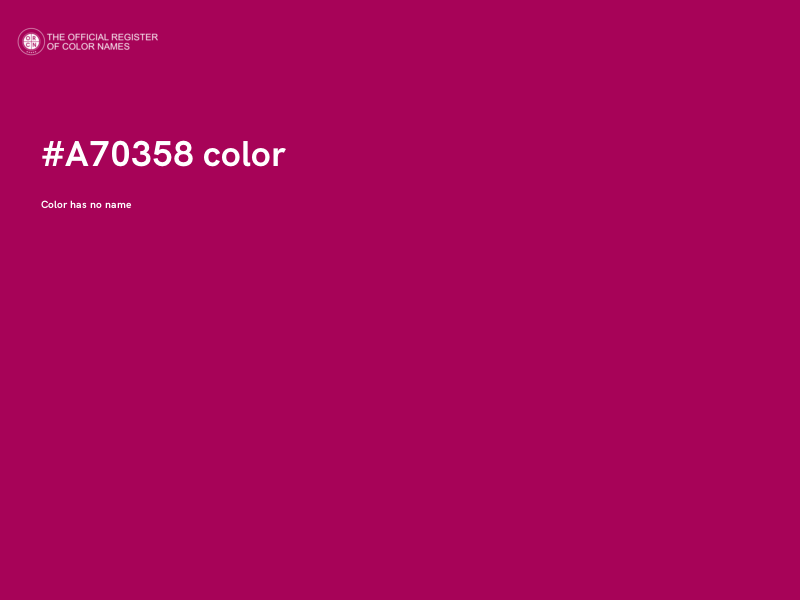 #A70358 color image
