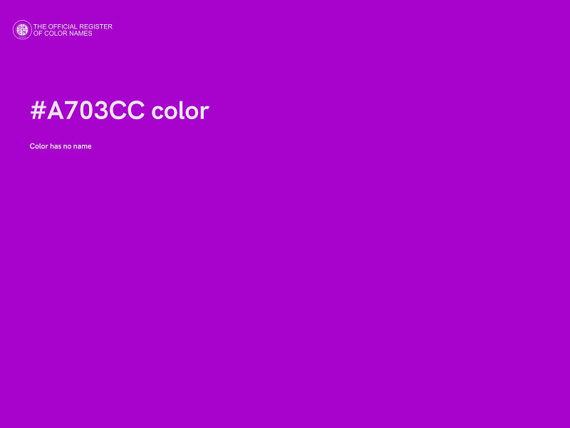 #A703CC color image