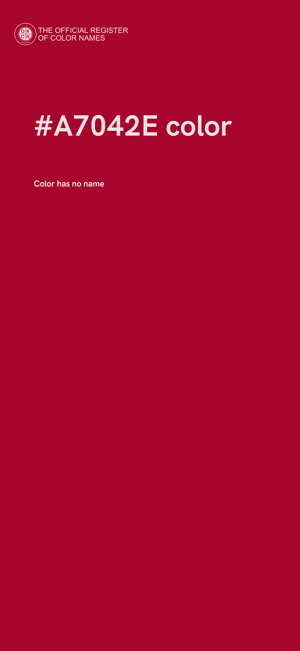 #A7042E color image