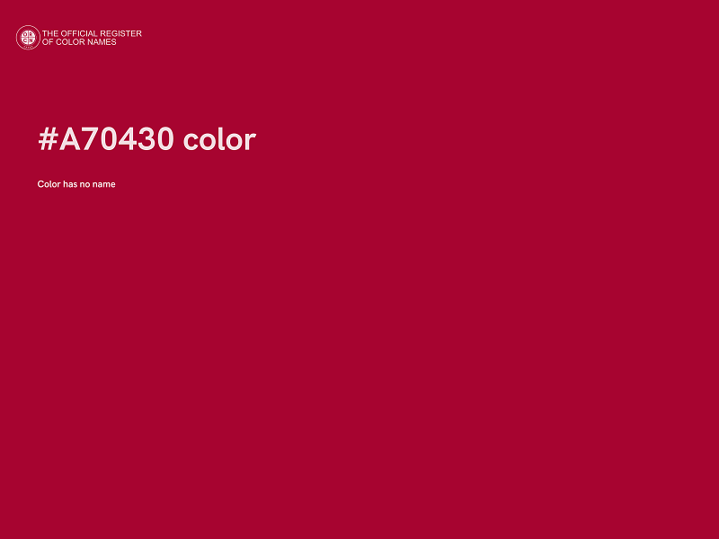 #A70430 color image