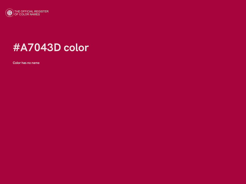 #A7043D color image