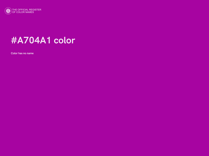 #A704A1 color image