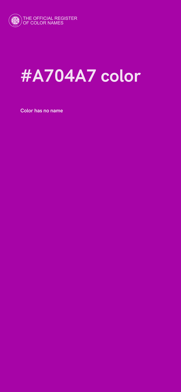 #A704A7 color image