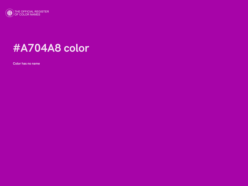 #A704A8 color image