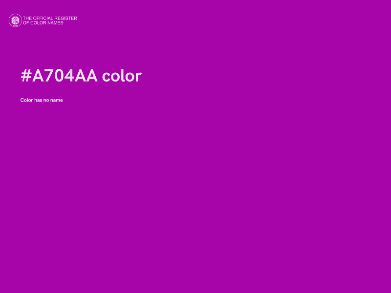 #A704AA color image