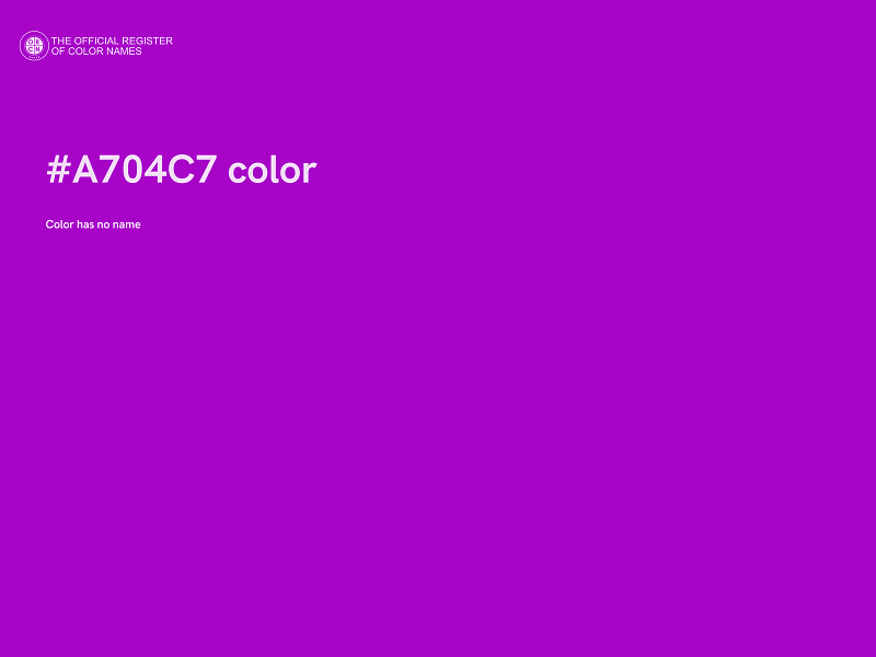 #A704C7 color image