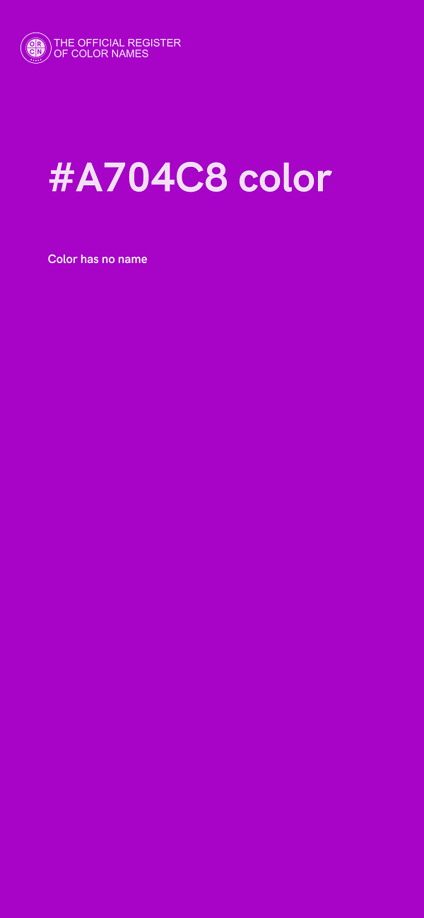 #A704C8 color image