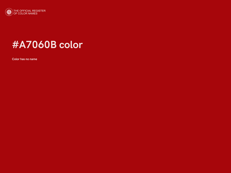 #A7060B color image