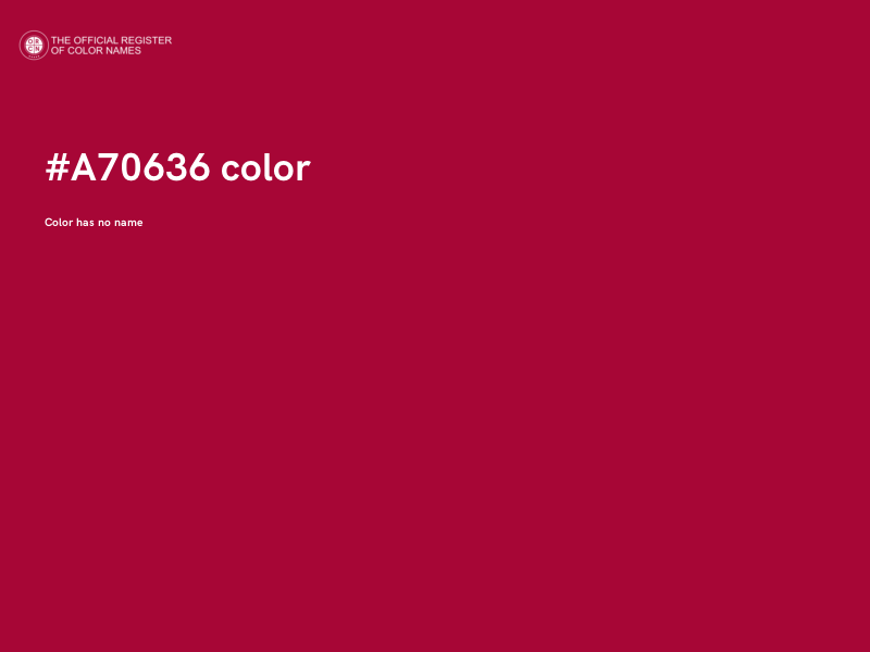 #A70636 color image