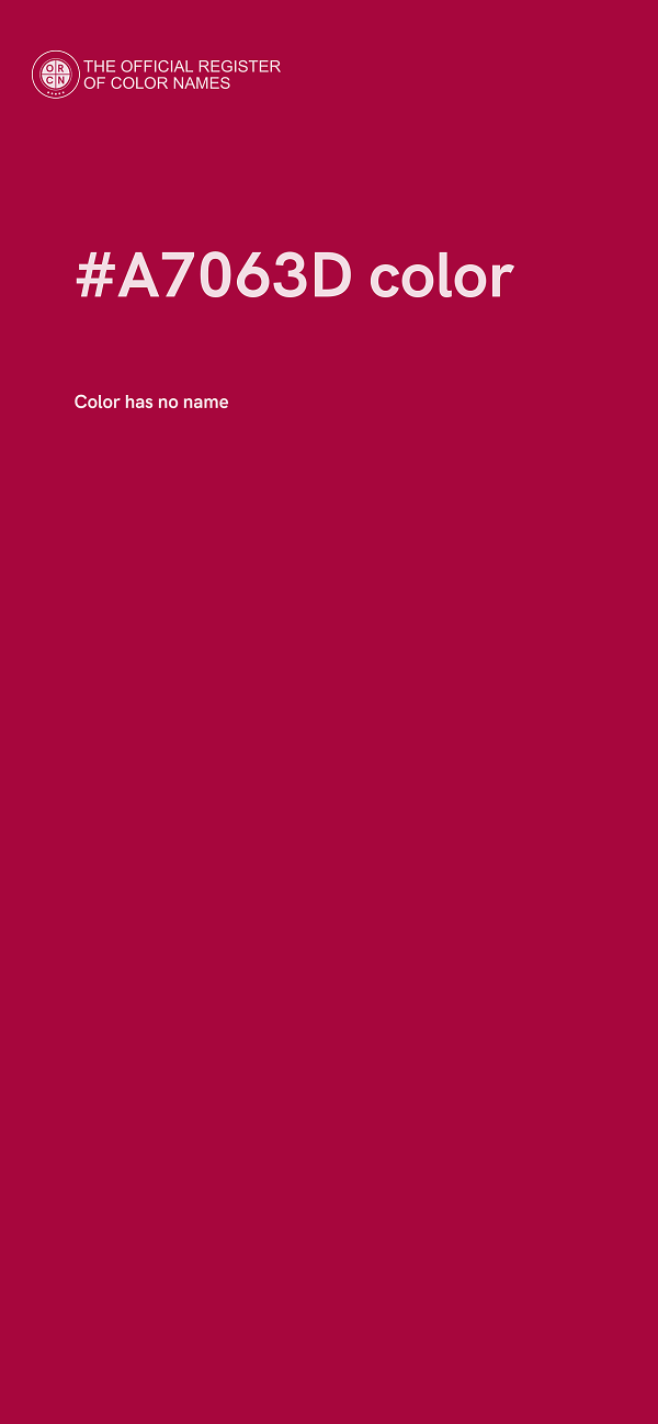 #A7063D color image