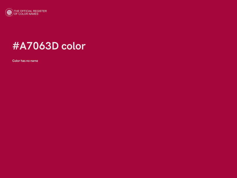 #A7063D color image