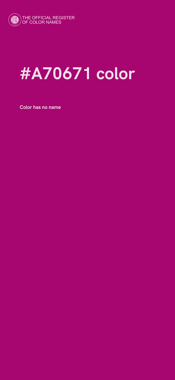 #A70671 color image