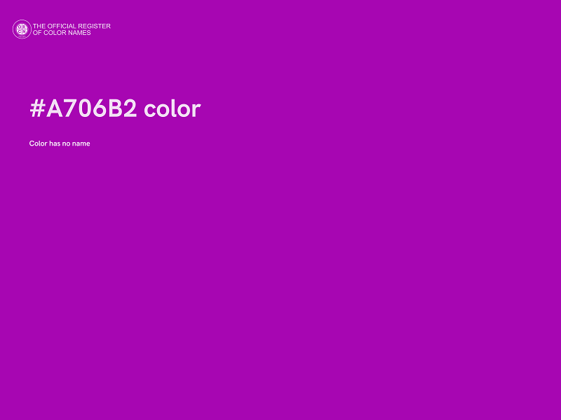 #A706B2 color image