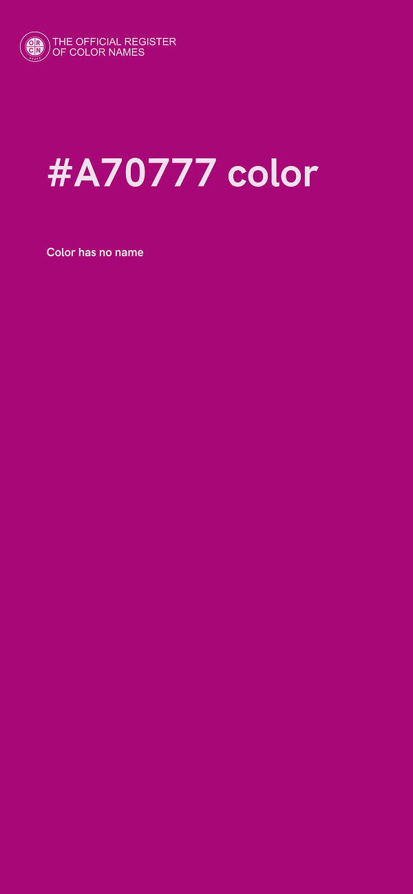 #A70777 color image