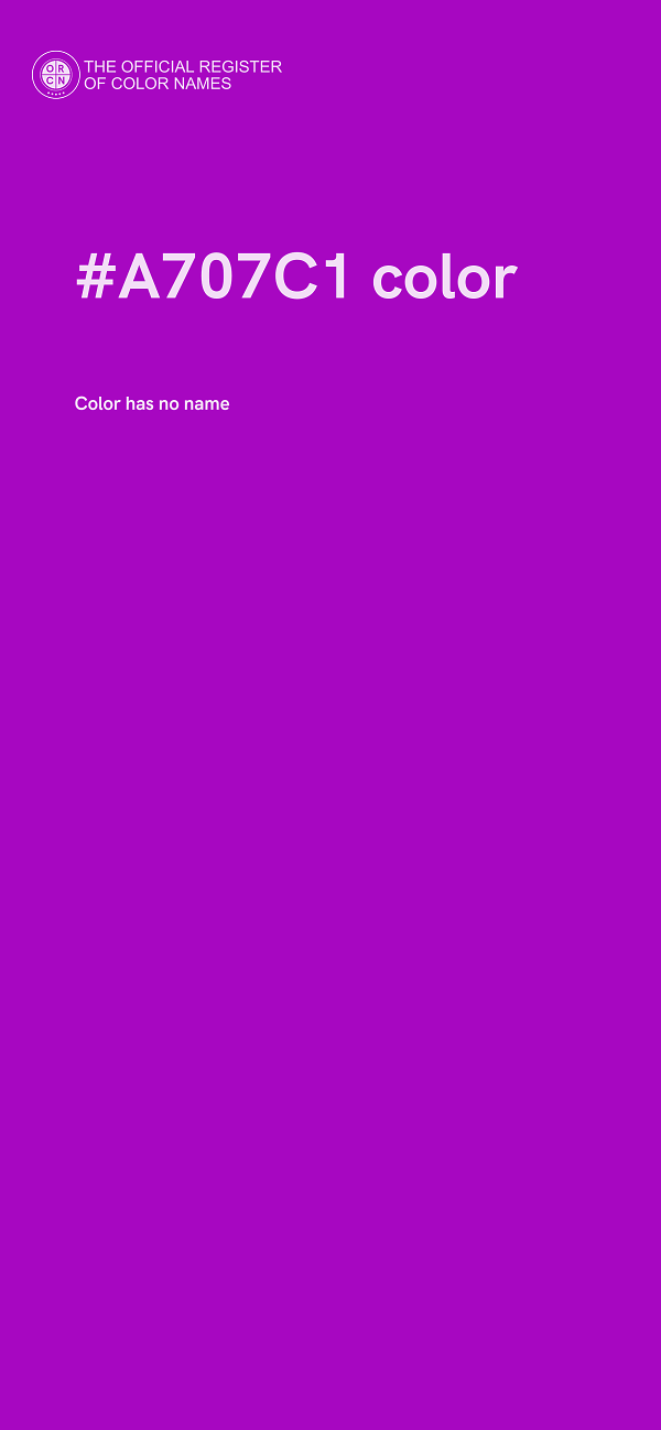 #A707C1 color image