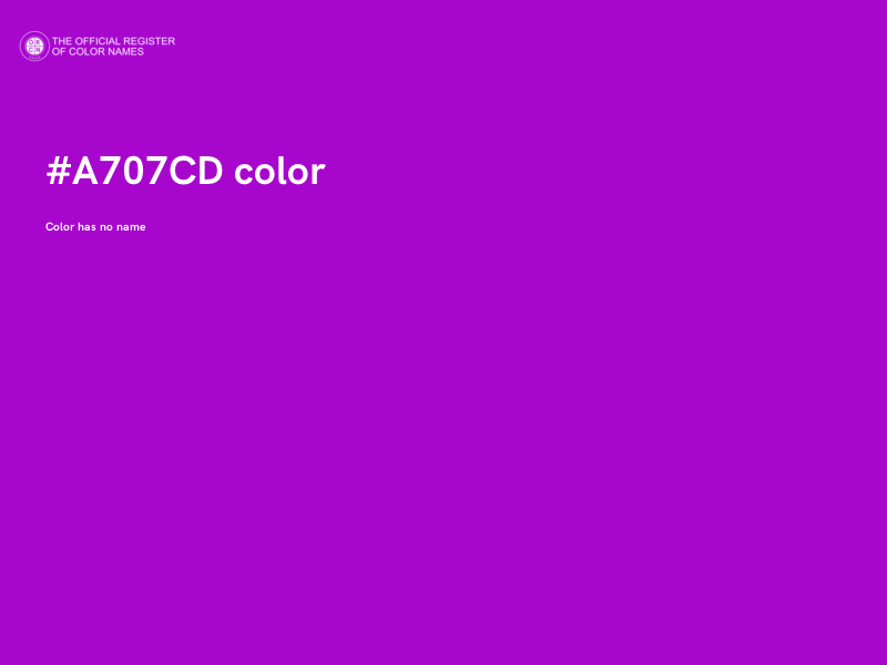#A707CD color image
