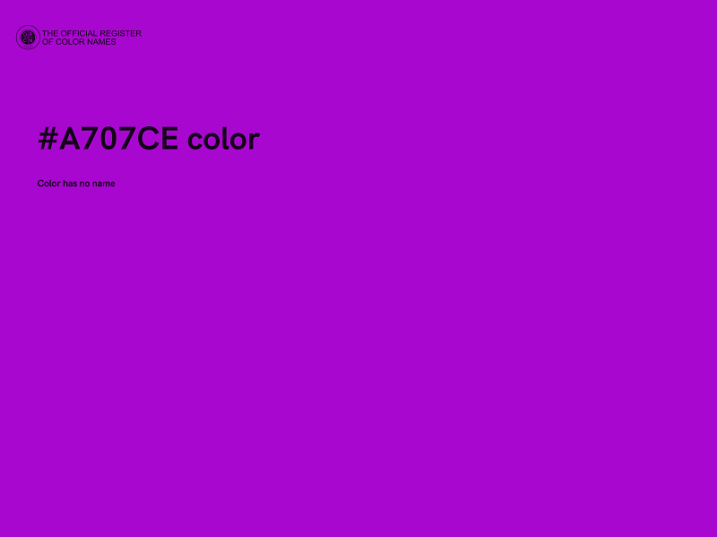 #A707CE color image