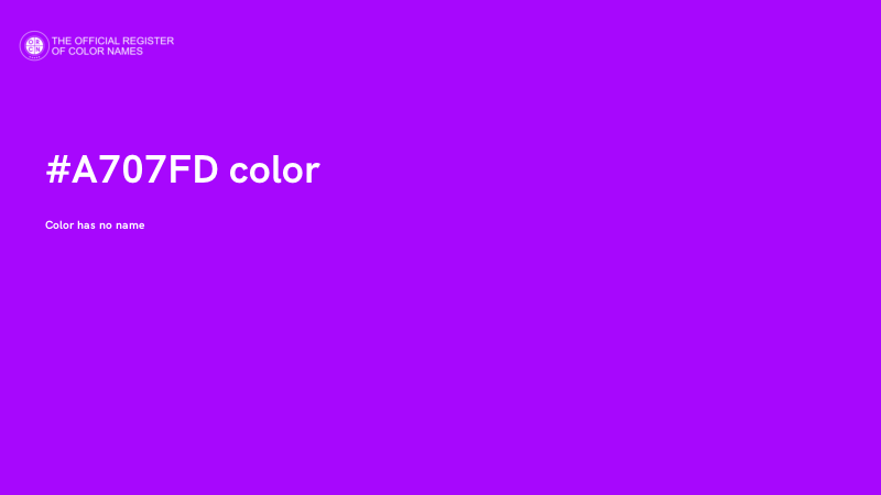 #A707FD color image