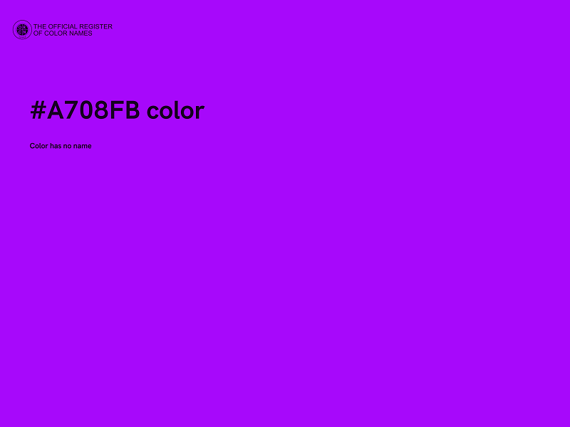 #A708FB color image