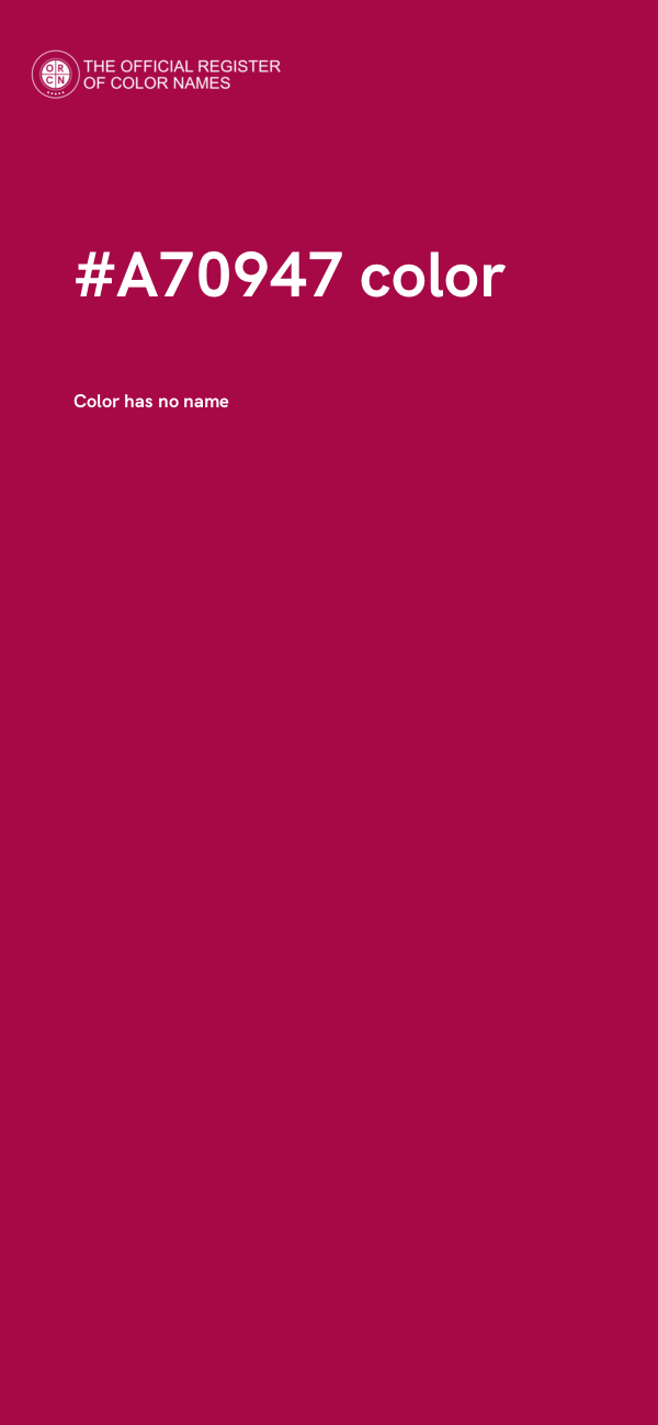 #A70947 color image