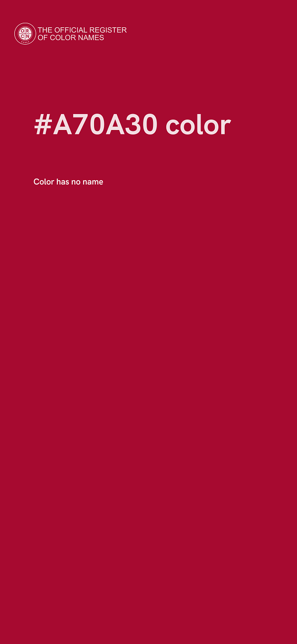 #A70A30 color image