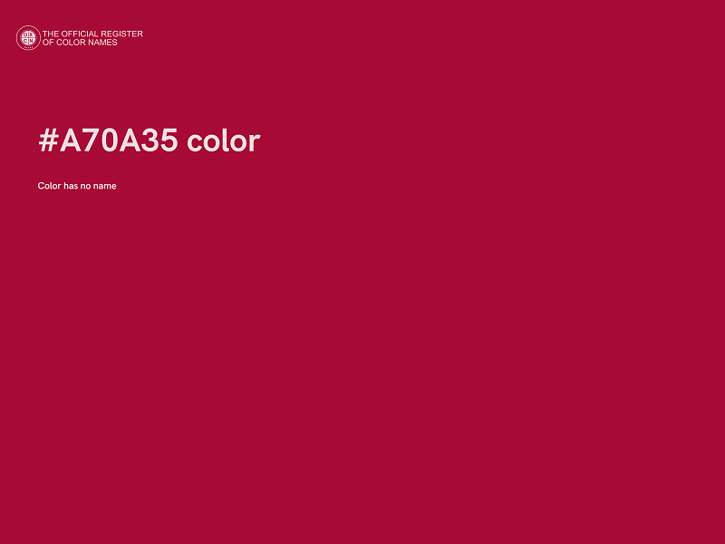 #A70A35 color image