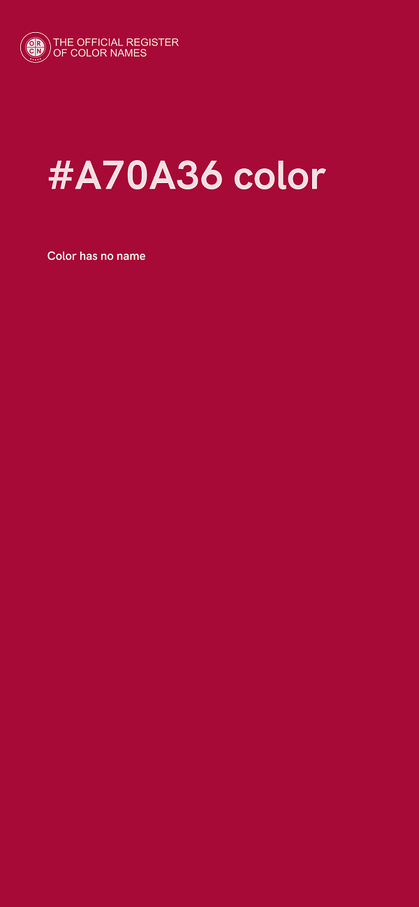 #A70A36 color image