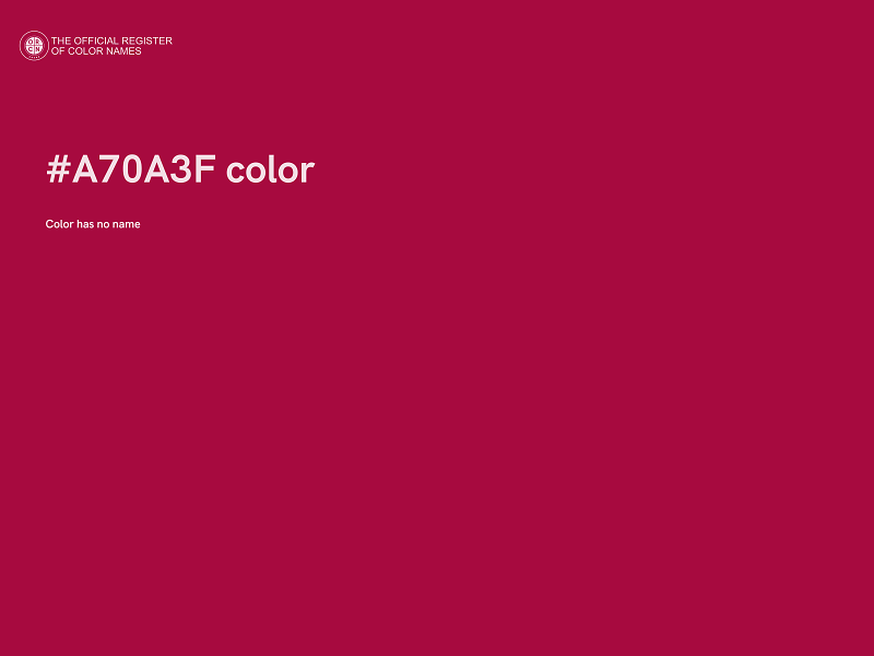 #A70A3F color image