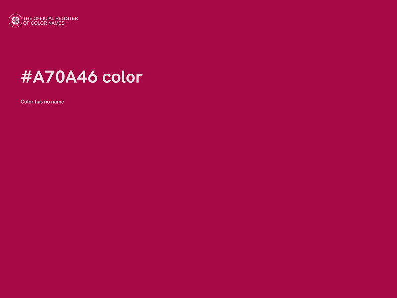 #A70A46 color image