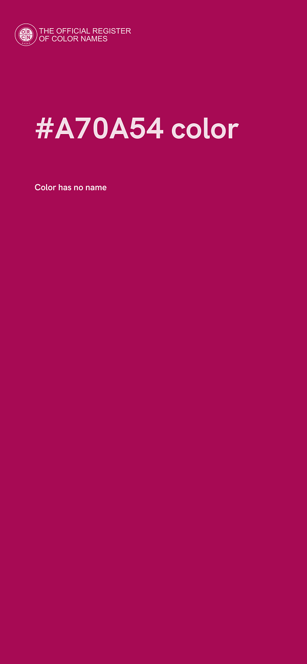 #A70A54 color image