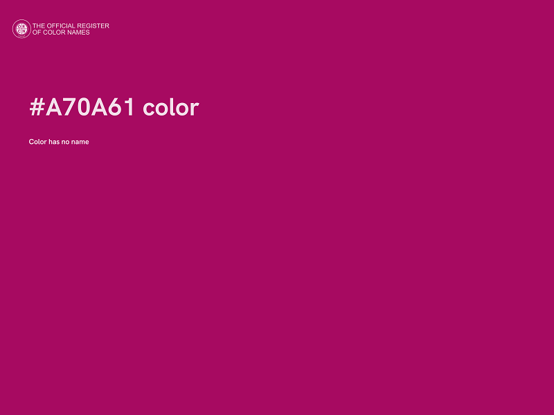 #A70A61 color image