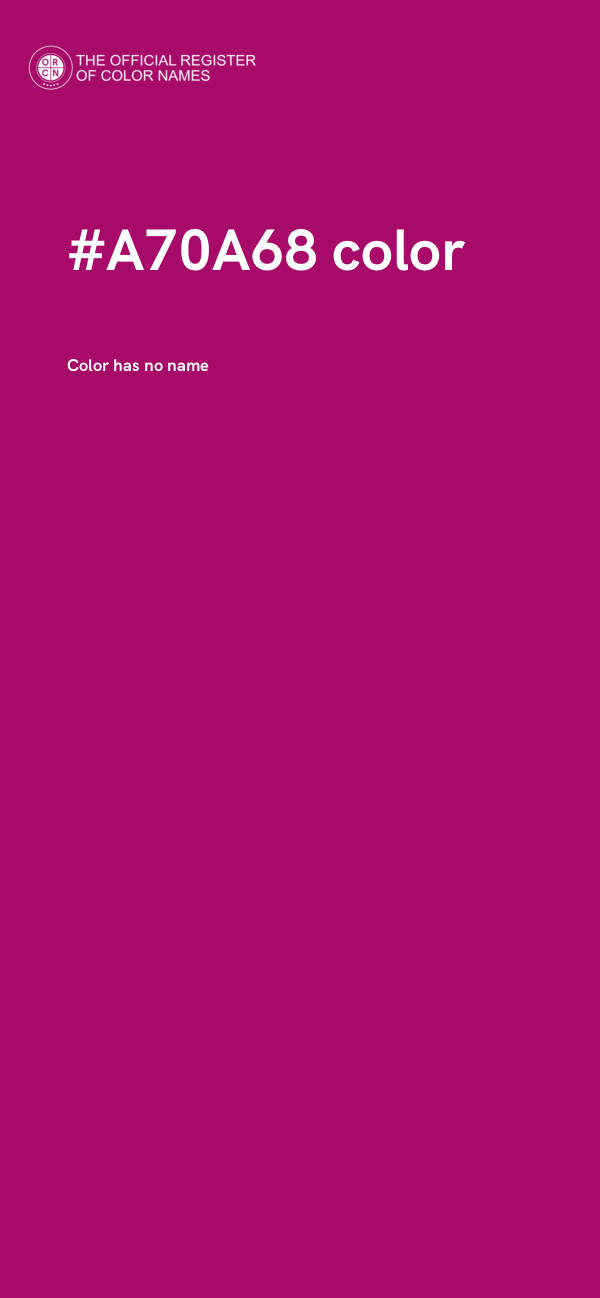 #A70A68 color image