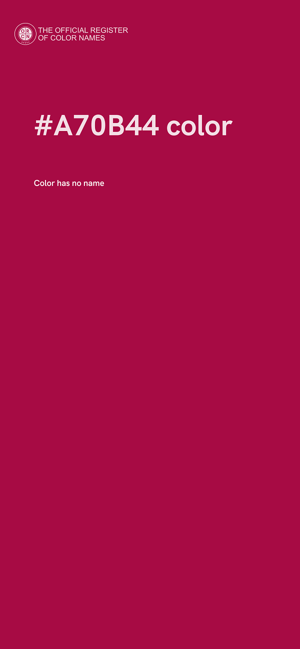 #A70B44 color image