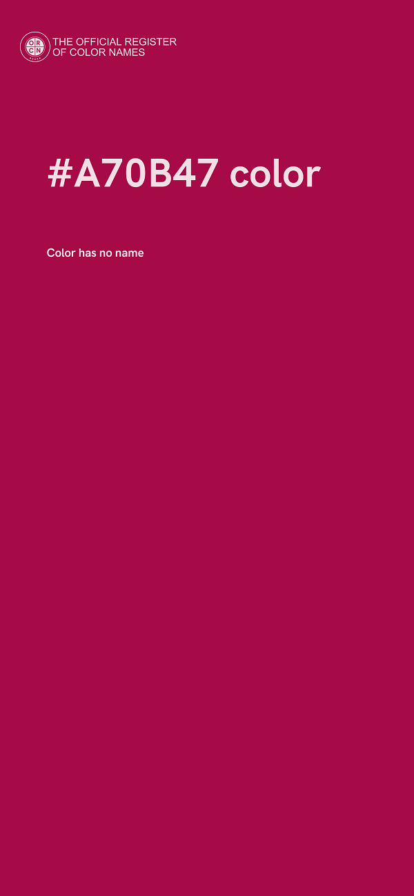 #A70B47 color image