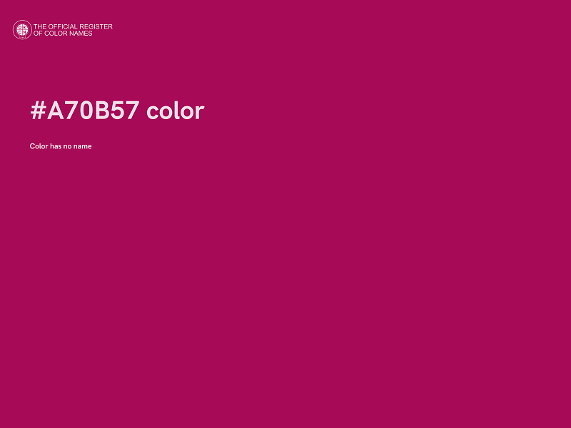 #A70B57 color image