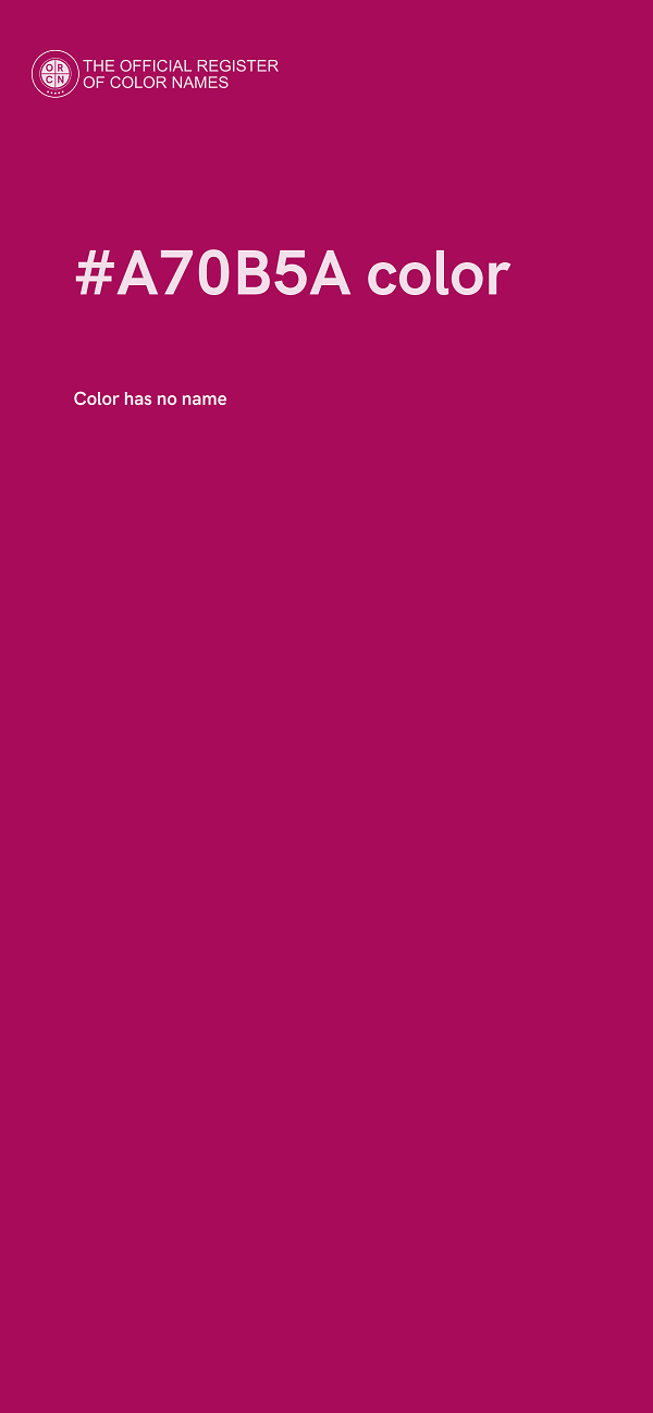 #A70B5A color image