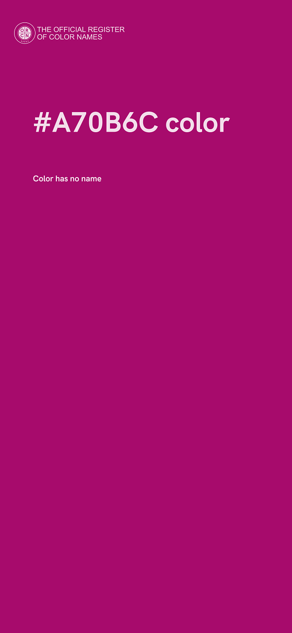#A70B6C color image