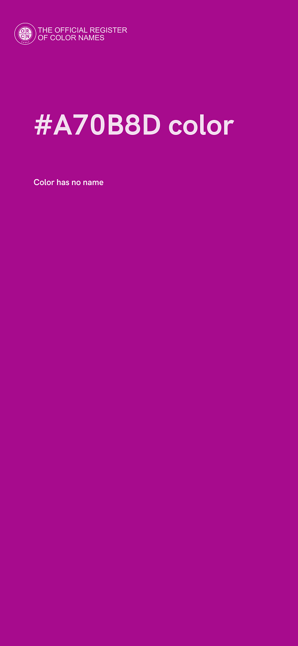 #A70B8D color image