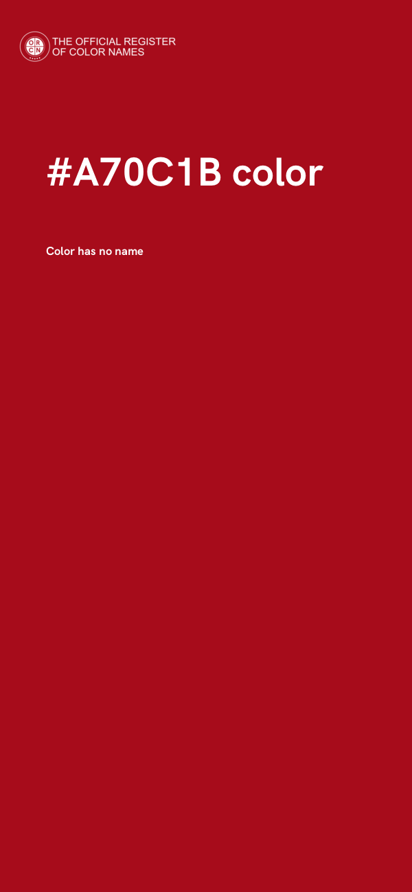 #A70C1B color image