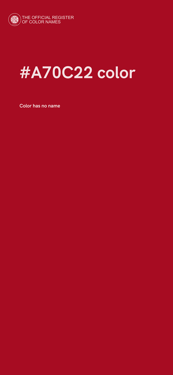 #A70C22 color image
