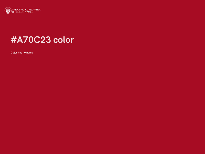 #A70C23 color image