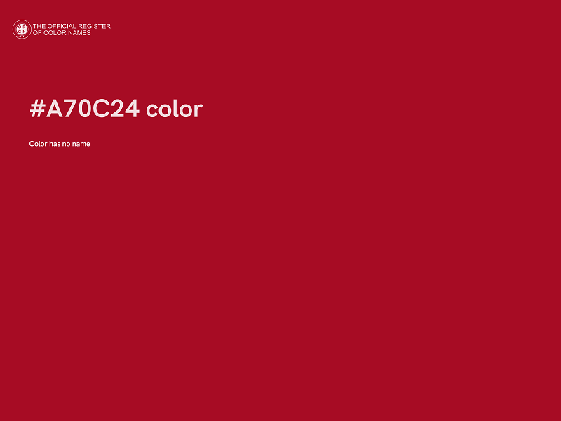 #A70C24 color image