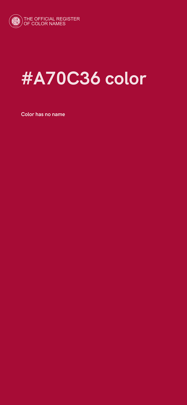 #A70C36 color image