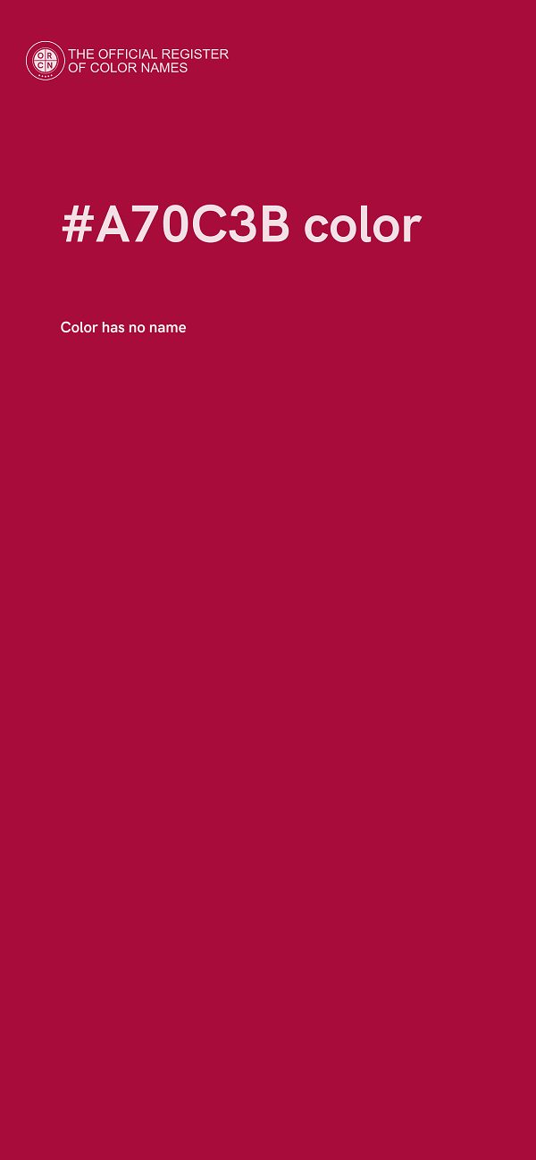 #A70C3B color image