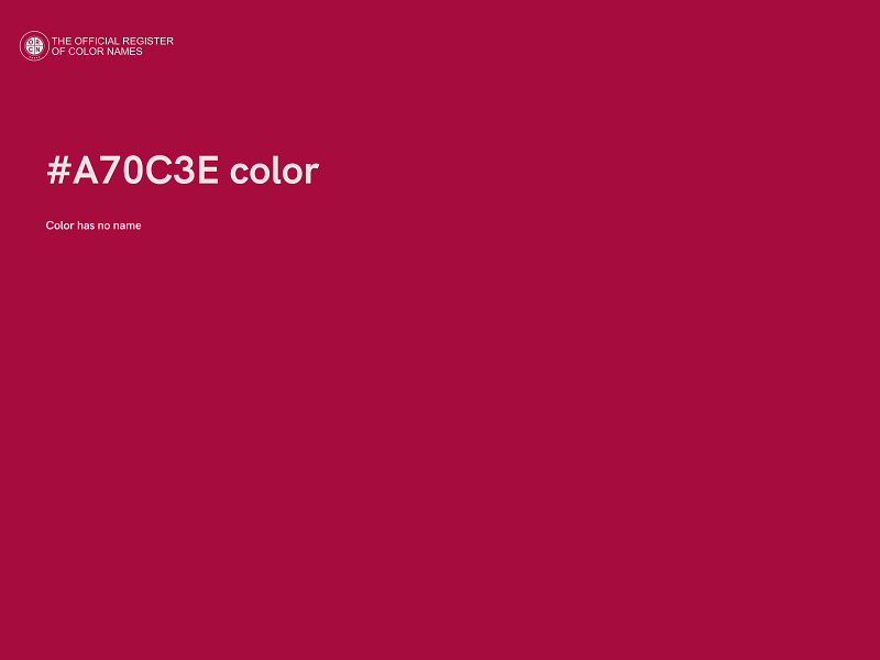 #A70C3E color image